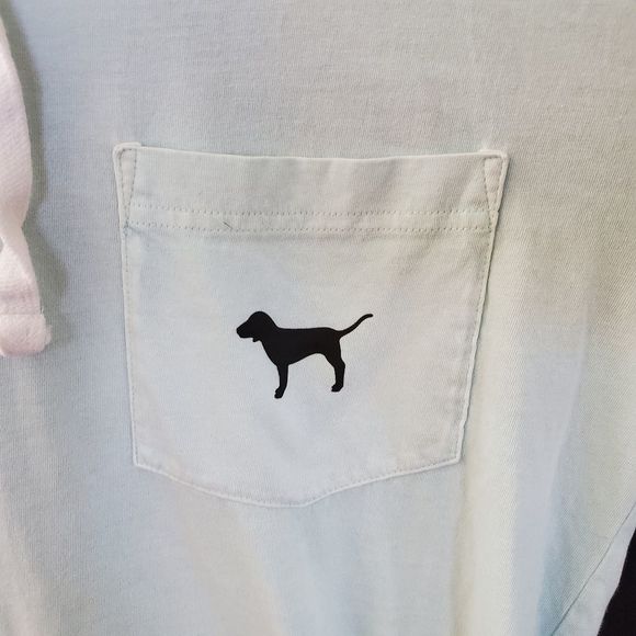 Victoria Secret PINK Blue Pullover Hoodie Top Size Small - Picture 2 of 7